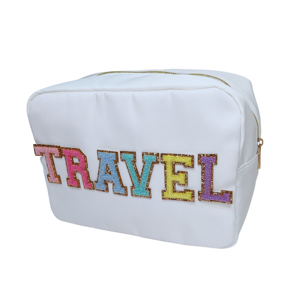 Cream Large Pouch - TRAVEL