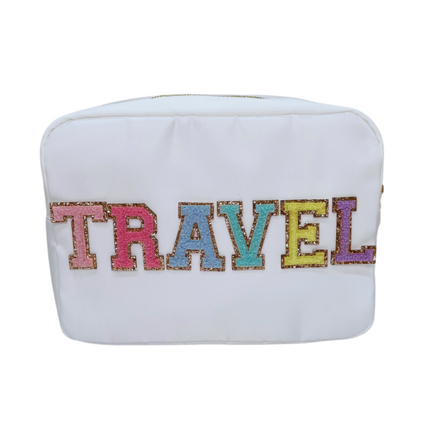 Cream Large Pouch - TRAVEL