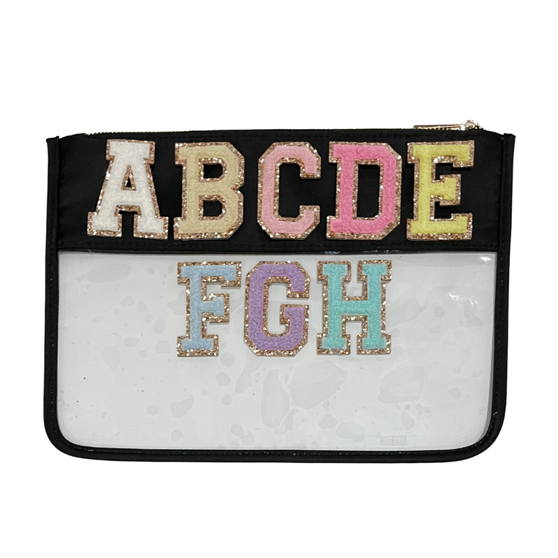 Black Clear Pouch - 2 patches