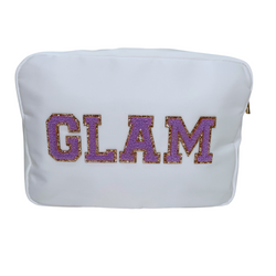 White Large Pouch - GLAM