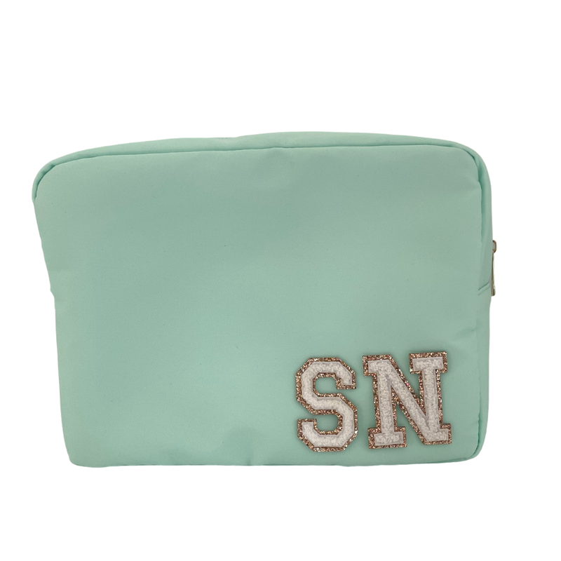 Mint Green Large Pouch - 2 patches