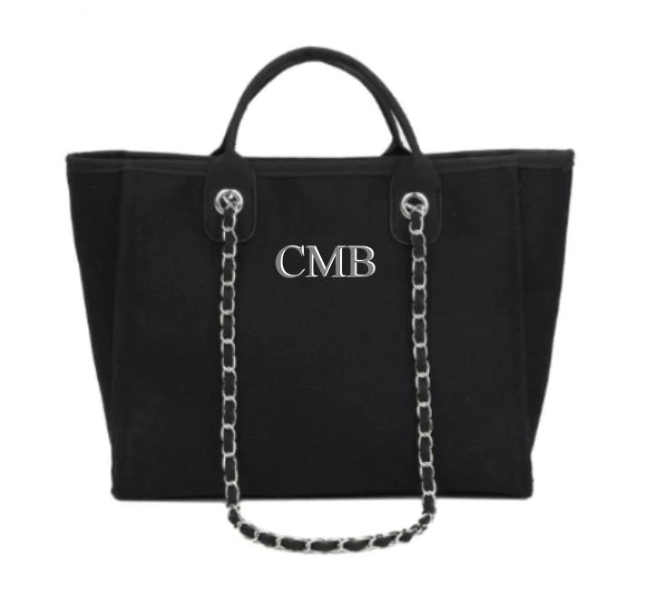 TLB v2 Chain Tote Bag - Black