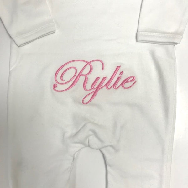 image 2 of Personalised Baby Grow - White