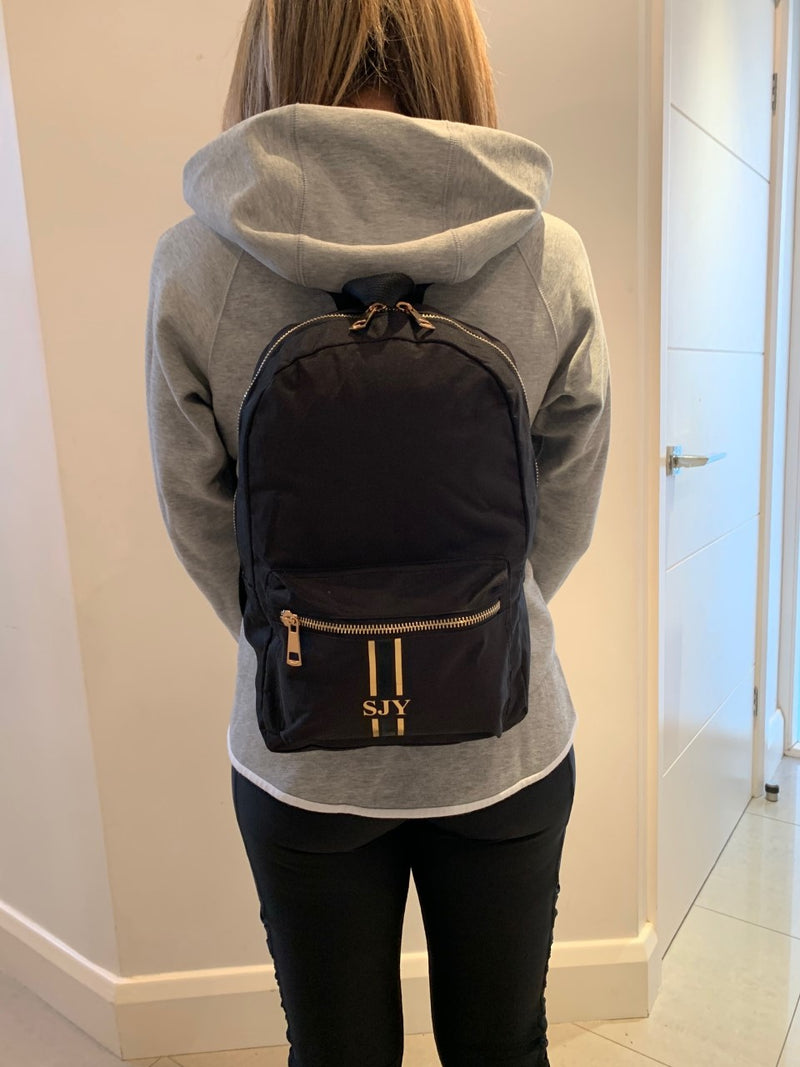 Personalised Mini Backpack - Black