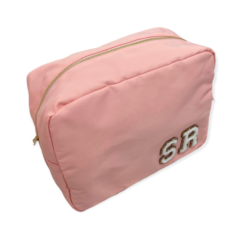 Pale Pink Large Pouch - 2 patches
