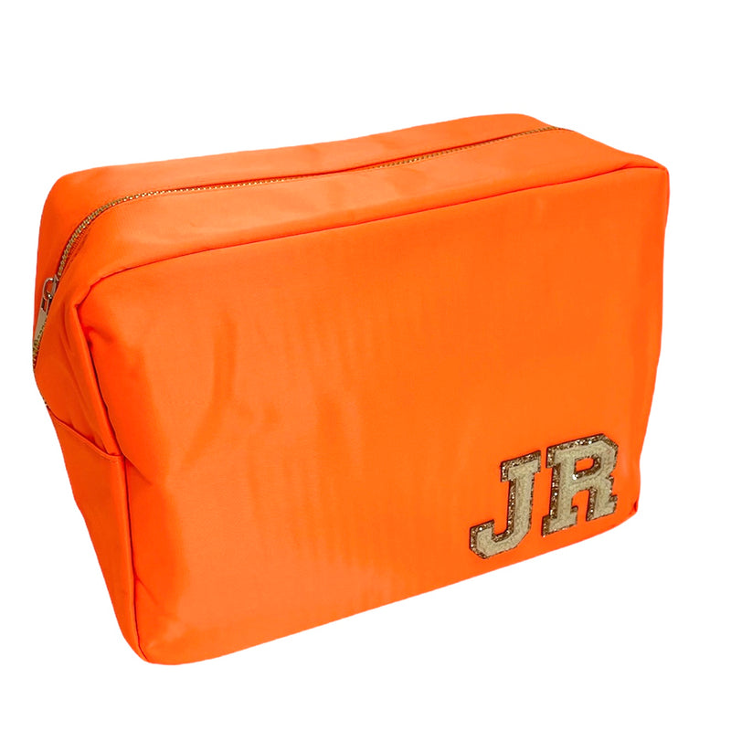 Neon Orange Large Pouch - 2 patches