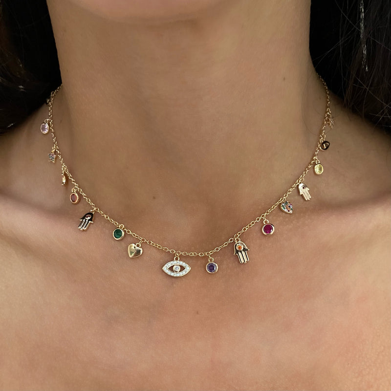 TLB Charm Necklace - Gold
