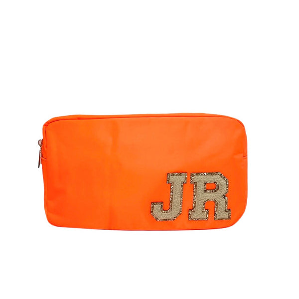 Neon Orange Small Pouch - 2 patches