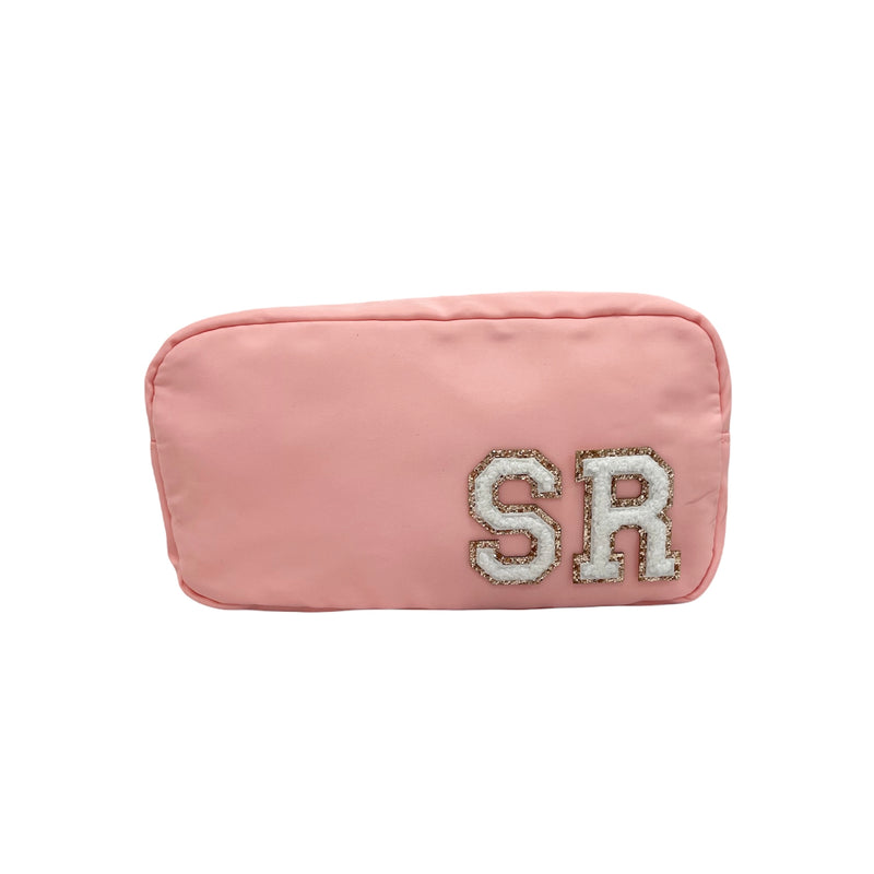 Pale Pink Small Pouch - 2 patches