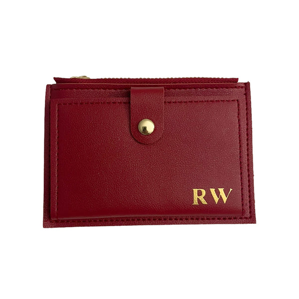 VIVA Personalised Card & Coin Holder - Red